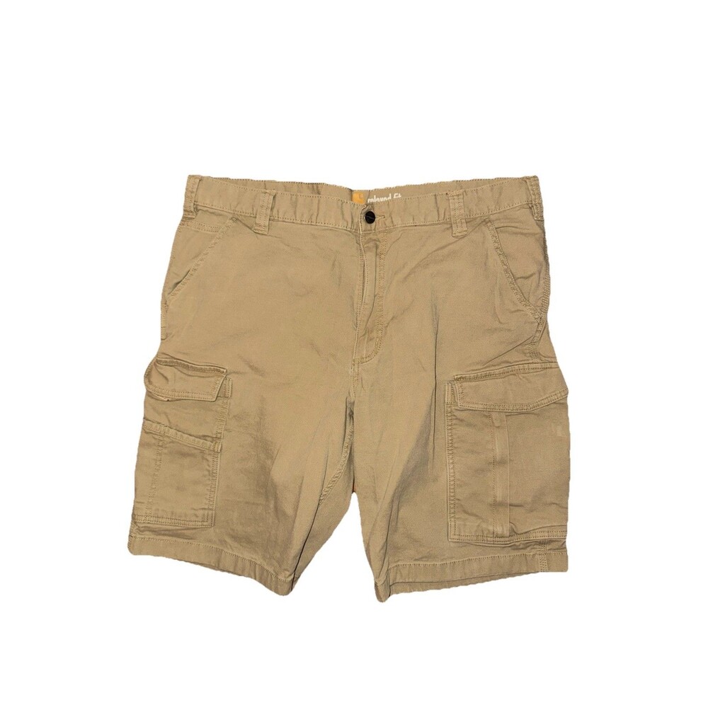 Carhartt Mens Size 40 Relaxed Fit Tan Cargo Shorts Work Shorts